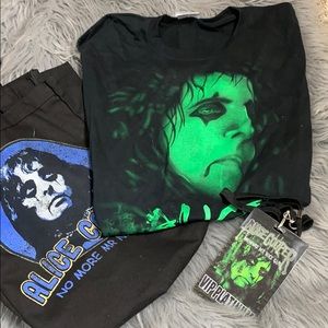Alice Cooper T-shirt & bag sz XL
